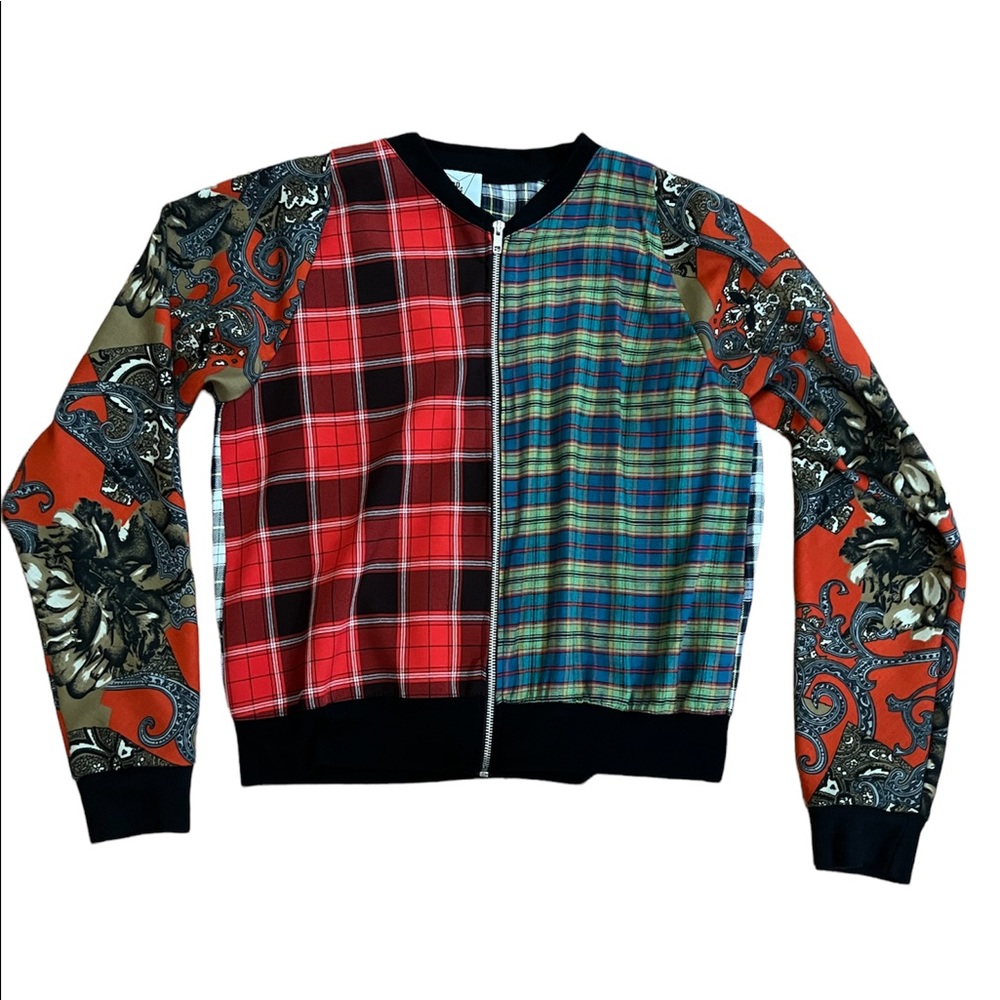 Lf The Ragged Priest Vintage Reworked Flannel and Paisley jacket - one of a kind
